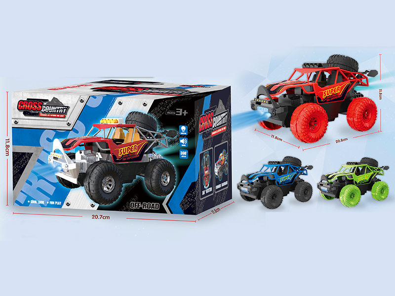B/O Go And Bump Light Car (360 Degree Rotary Lifting)