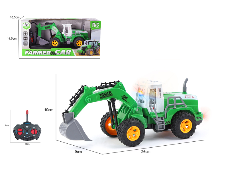 1:30 R/C 4CH High Arm Digging Farmer Engineering Vehicle With Light