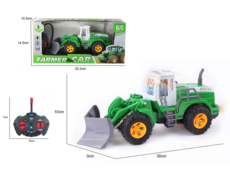 1:30 R/C 4CH Flat Arm Open Circuit Farmer Engineering Vehicle With Light