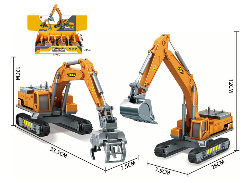 6PCS  Alloy Engineering Vehicle
