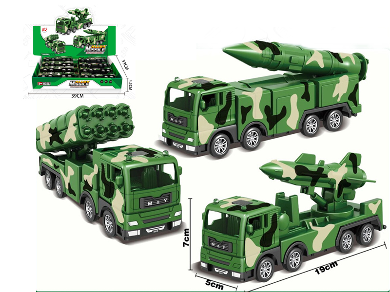 8PCS Friction Alloy Military Vehicle