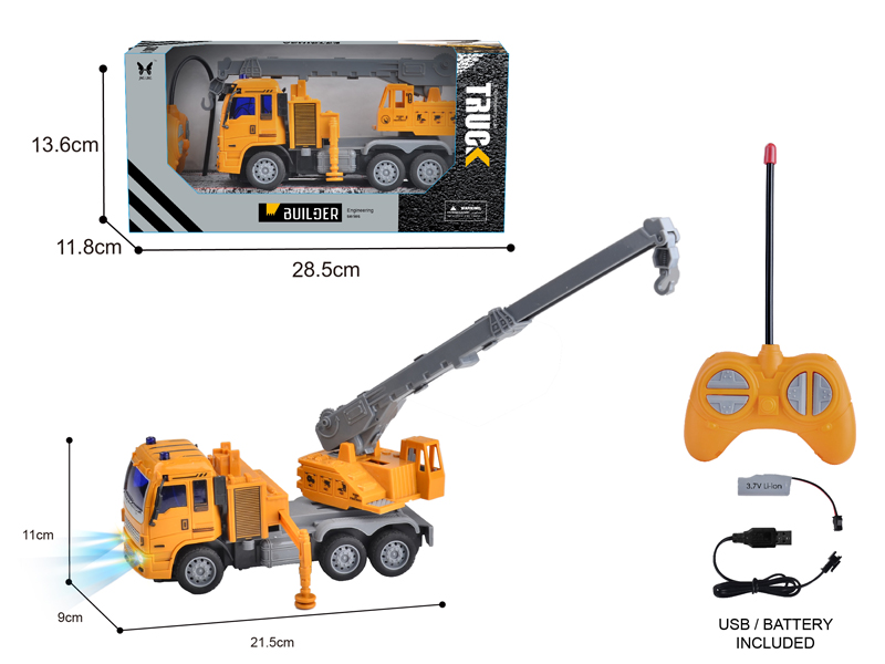 1:30  R/C 4CH 6 Wheel Engineering Crane