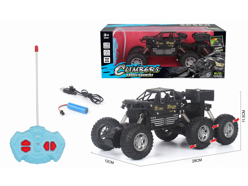 1:16 6 Wheel Climbing Alloy Oil Tank Truck