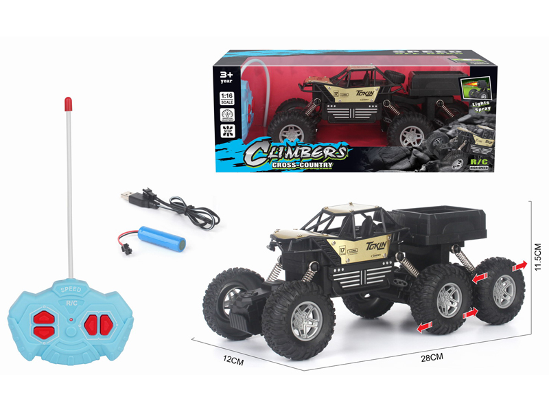 1:16 R/C 6 Wheel Climbing Alloy Truck