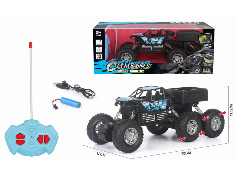 1:16 R/C 6 Wheel Climbing Truck