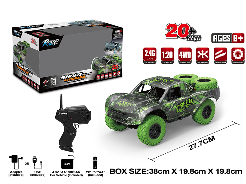 1:20 2.4G Remote Control Four-Wheel Drive Desert Off-Road Vehicle