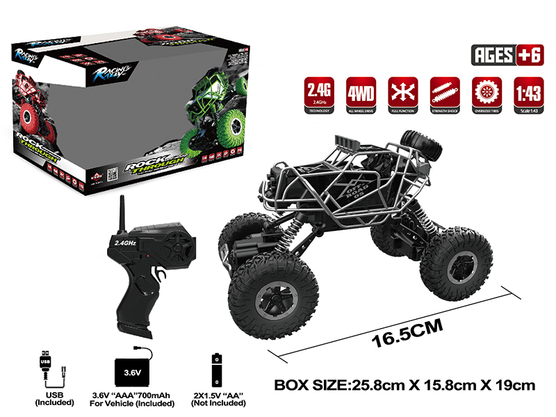 1:43 2.4G Remote Control Mini Rock Crawler
