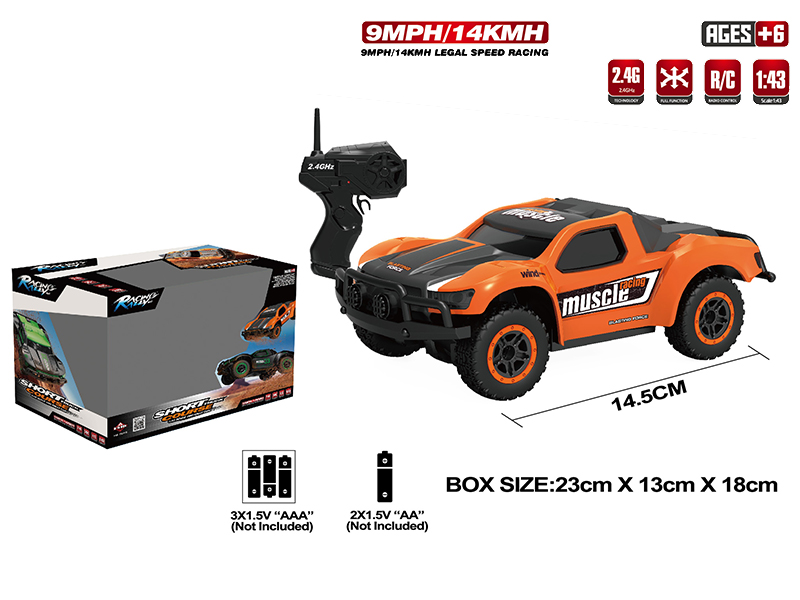 1:43 2.4G Remote Control Mini 4WD Off-Road Car