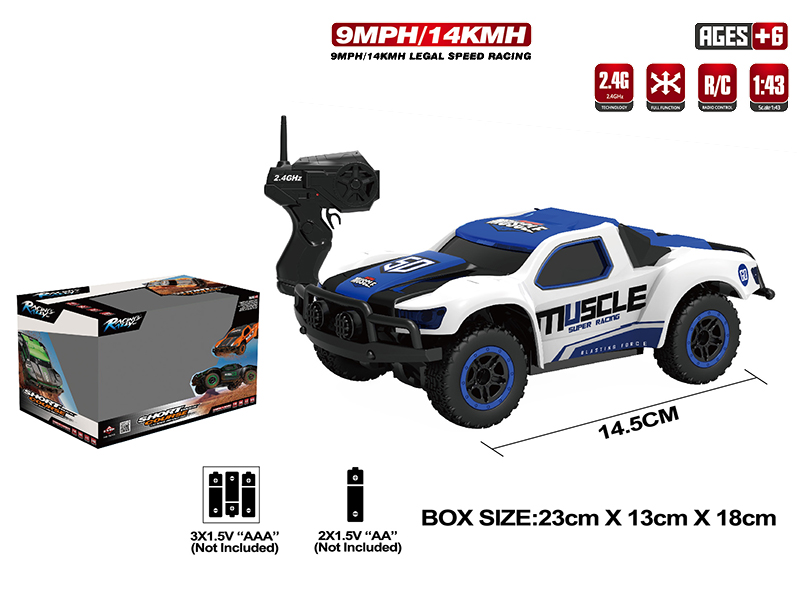 1:43 2.4G Remote Control Mini 4WD Off-Road Car