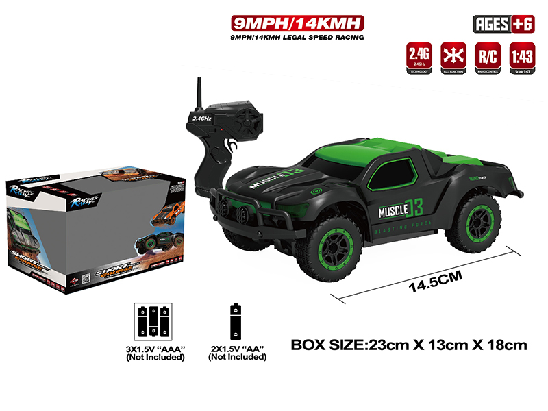 1:43 2.4G Remote Control Mini 4WD Off-Road Car