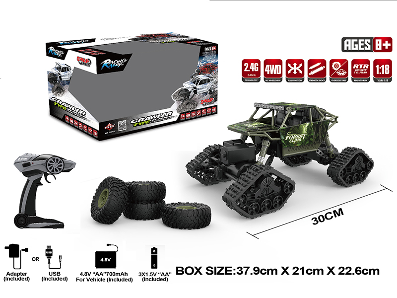 1:18 2.4G Remote Control Apron Wheel Rock Crawler