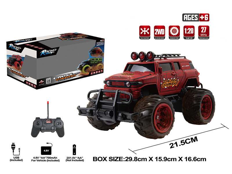 1:20 4-Channel Remote Control  Cross Country Car