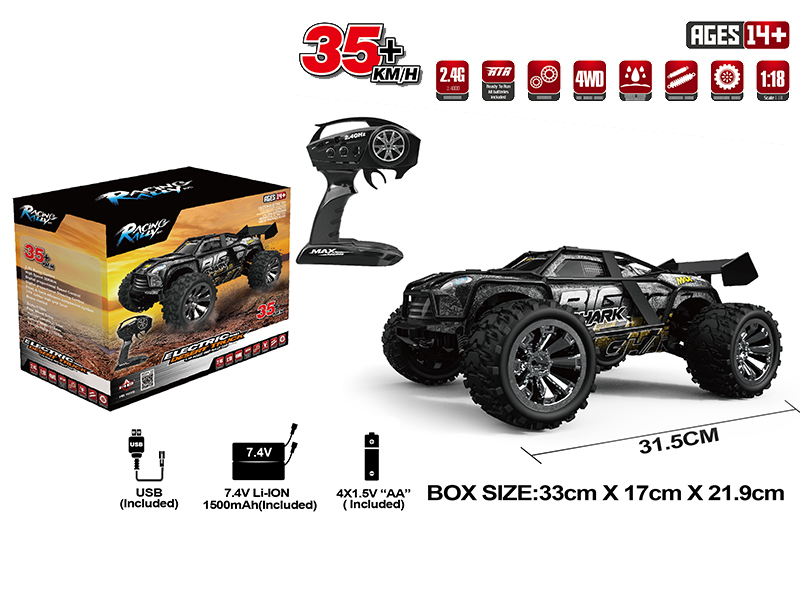 1:18 2.4G Remote Control High Speed Car