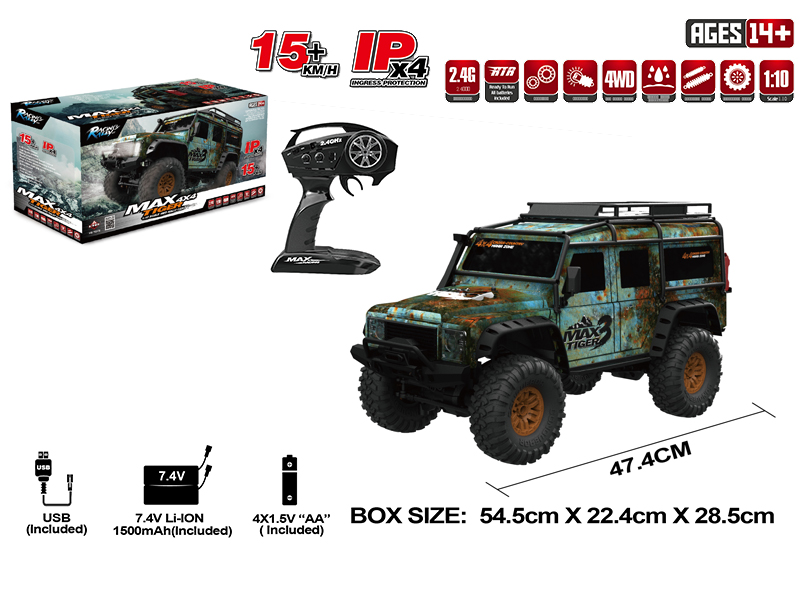 1:10 2.4G Remote Control 4WD Rock Crawler