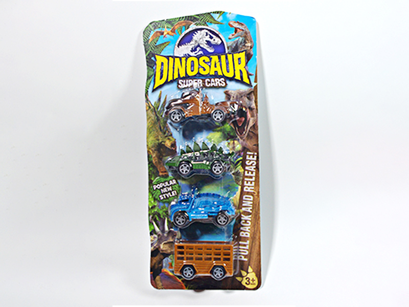 Pull Back Dinosaur Car