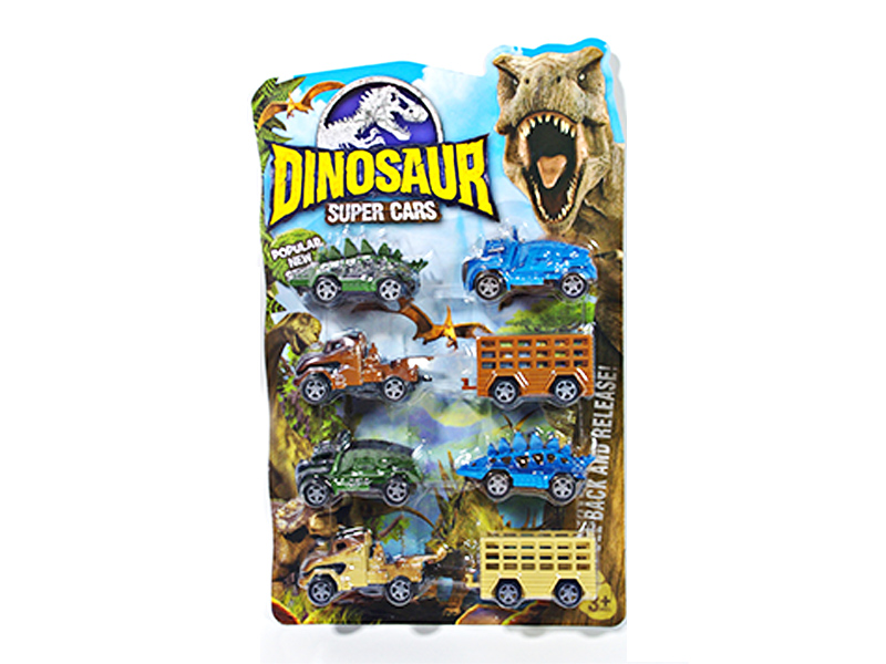 Pull Back Dinosaur Car