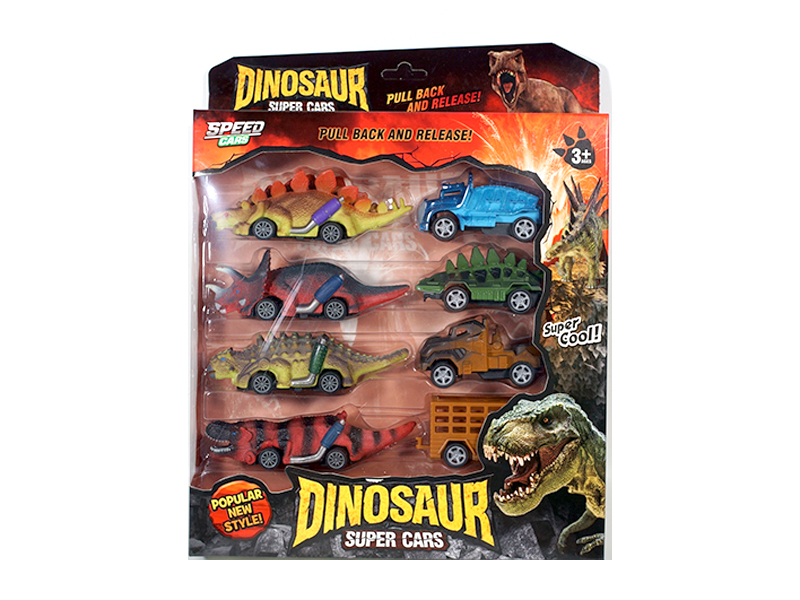 Pull Back Dinosaur Racing Car