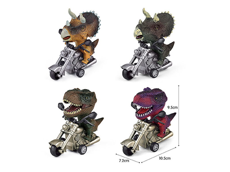 Friction Dinosaur Motorcycle Racing Car