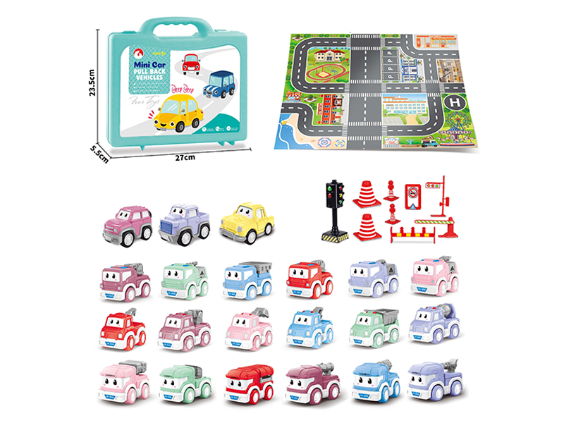 12PCS Pull Back Car