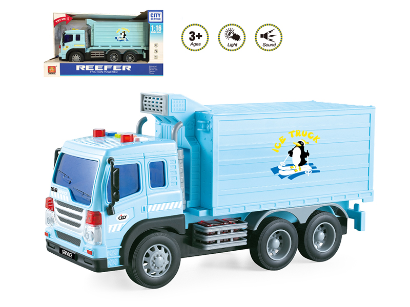 1:16 Friction Freezer Car(Four Keys,Light And Music)