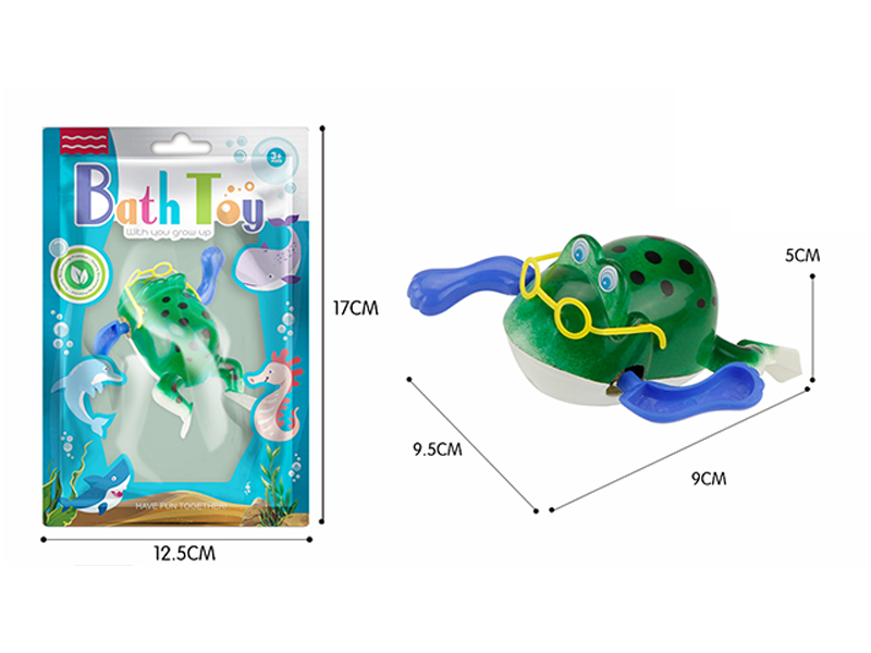 Wind Up Bathroom Toy Frog