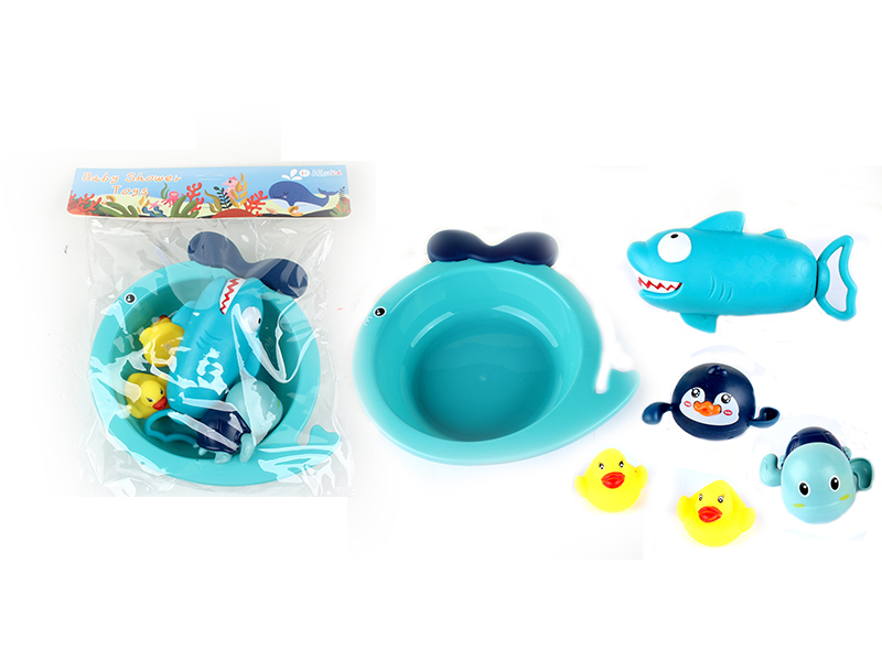 6PCS Bath Tub Swimming Toy