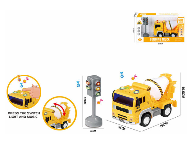 Friction Engineering Vehicle With Communication Light (With Sound And Light)
