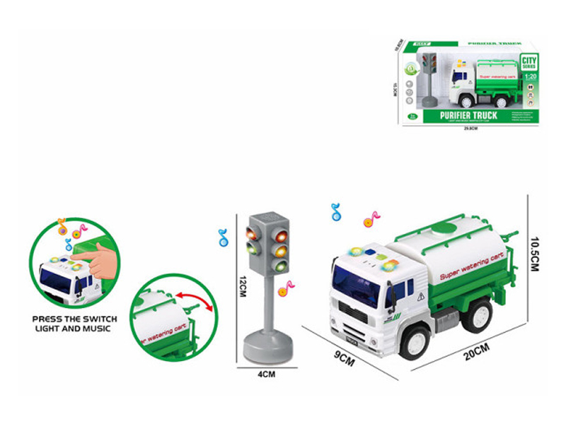 Friction Sanitation Vehicle With Communication Light (With Sound And Light)