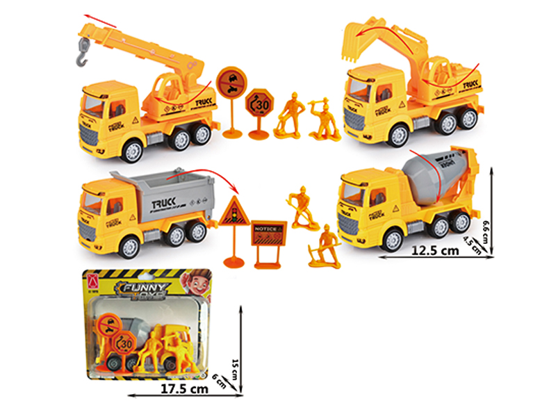 Friction Engineering Vehicle +2 Engineers +2 Road Signs