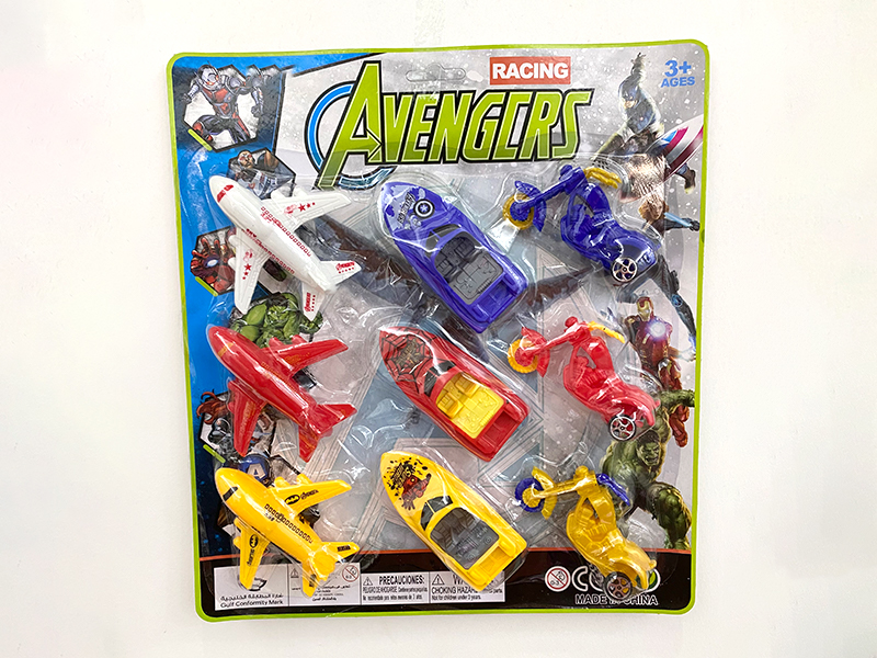 Avengers 3 Slide Planes +3 Slide Motorcycles +3 Slide Ships
