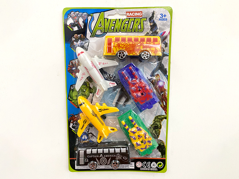 Avenger 2 Slide Plane +2 Tanks +2 Buses