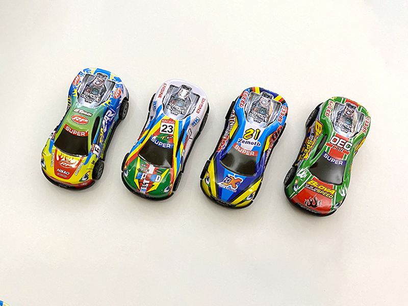 4PCS Pull Back Painted Gull Racing Cars