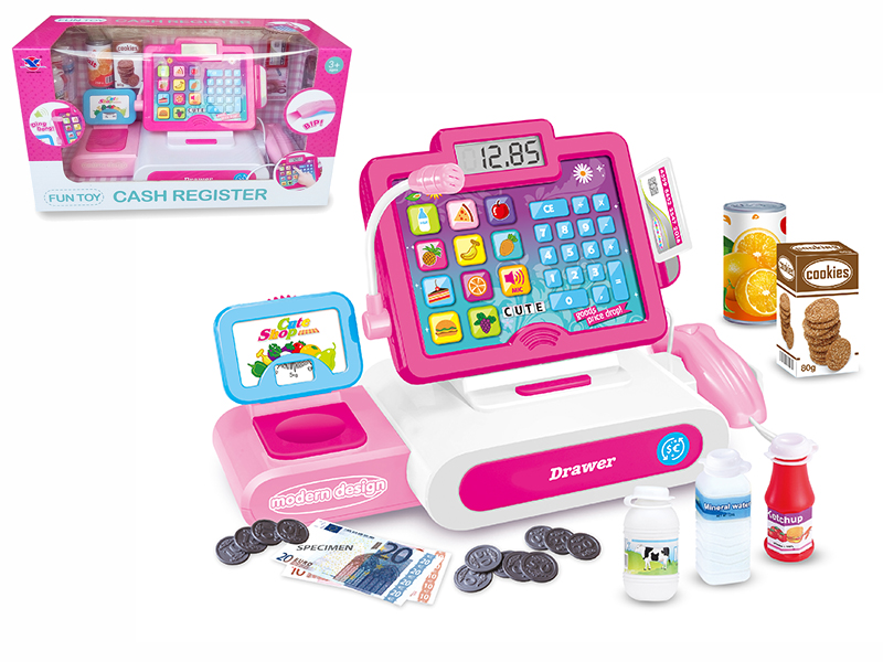 Pink Supermarket Cash Register