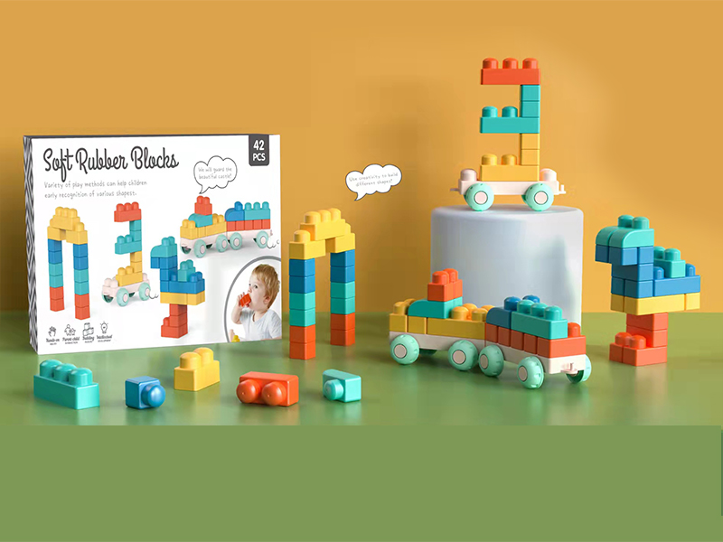 42PCS Puzzle Soft Glue Building Block