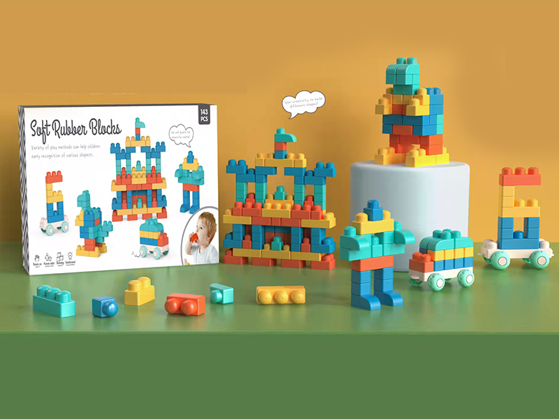 143PCS Puzzle Soft Glue Building Block