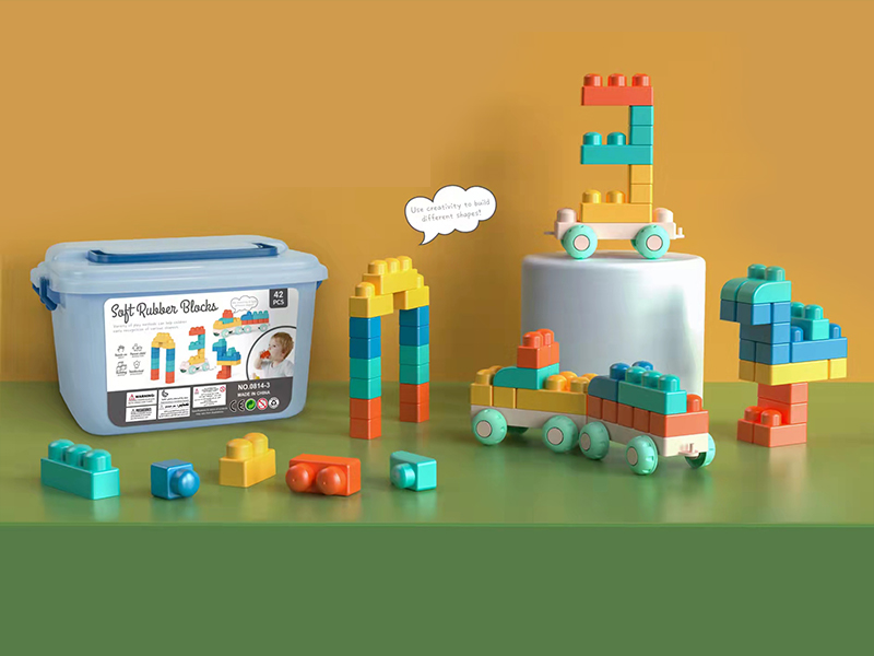42PCS Puzzle Soft Glue Building Block