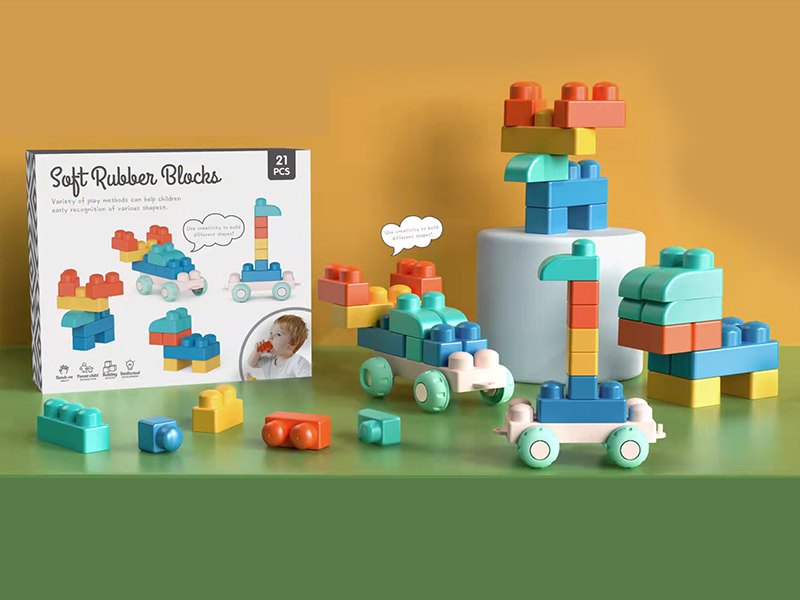 21PCS Puzzle Soft Glue Building Block
