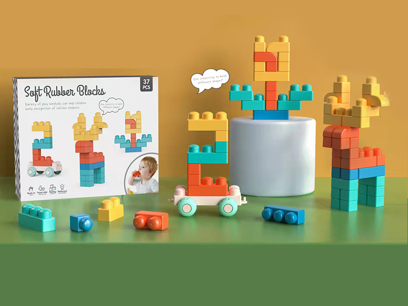 37PCS Puzzle Soft Glue Building Block