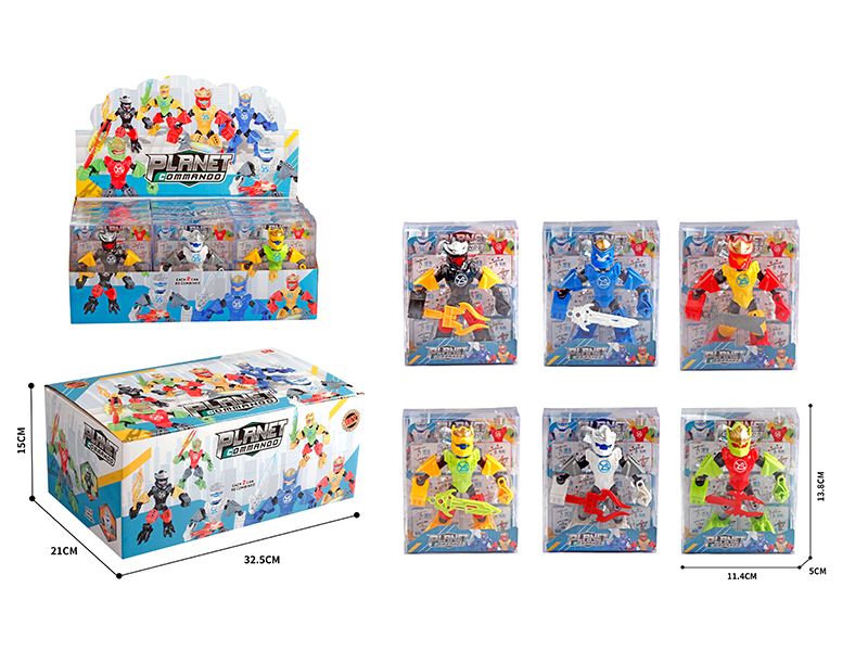 12PCS Planet Special Team (Deformation Robot)