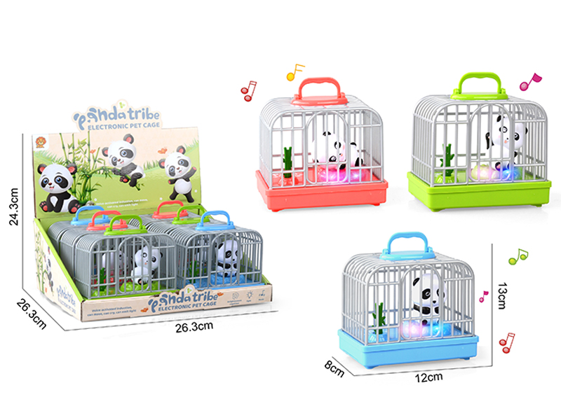 Panda Cage With Light And Music