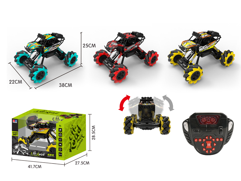 1:12 4WD R/C Stunt Drift Climbing Car With Light And Music