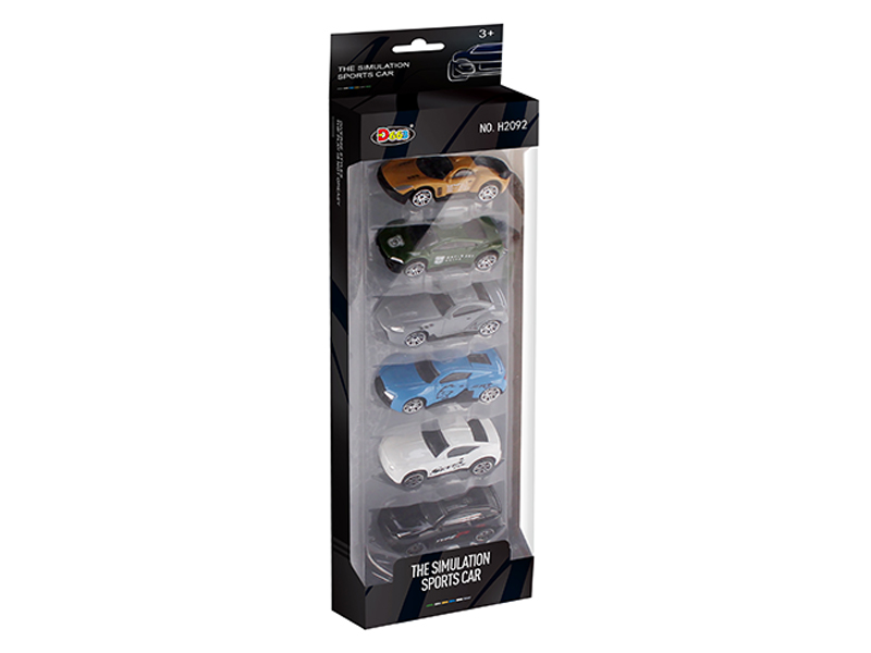 1:64 Slide Alloy Simulation Vehicle (6 Sets)