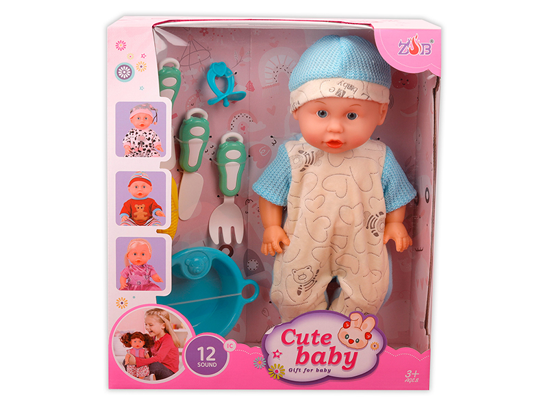 31cm Vinyl Head Blow Molding Body Doll Set(12 Sound IC)
