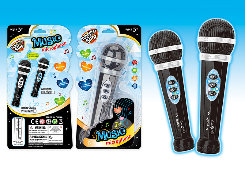 Microphone With Light And Music