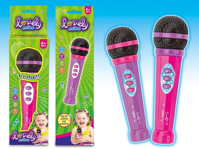 Microphone With Light And Music
