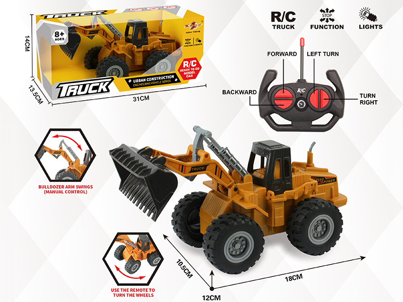 4-Channle Remote Control Bulldozer