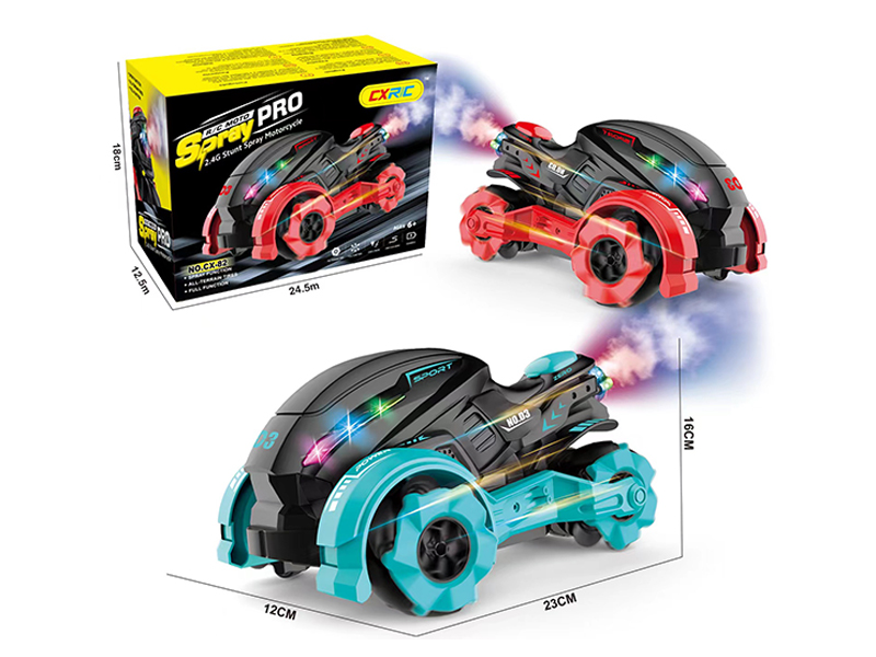 R/C Spray Stunt Motorcycle