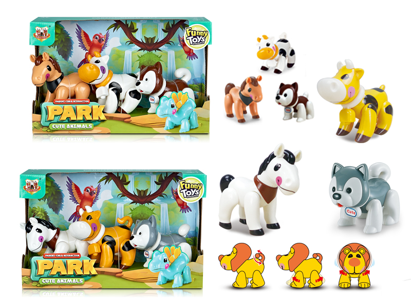 Dinosaur Game Park (Horse + Cow + Dog)