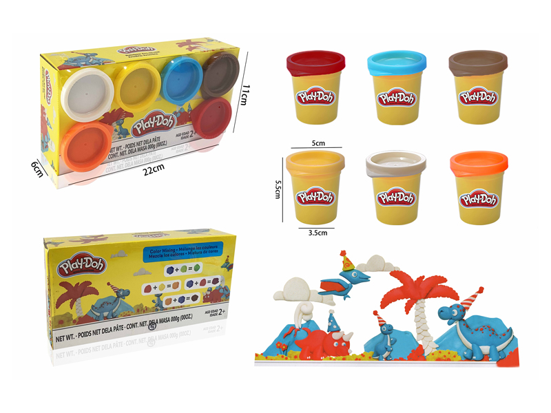 Colored Mud 6 Cans