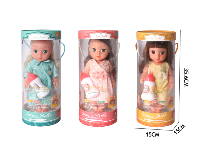 12 Inch Enamel Doll